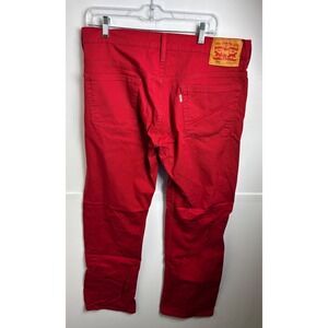 Levis 569 Loose Straight Mens Red Denim Jeans 34x34 00569-0261